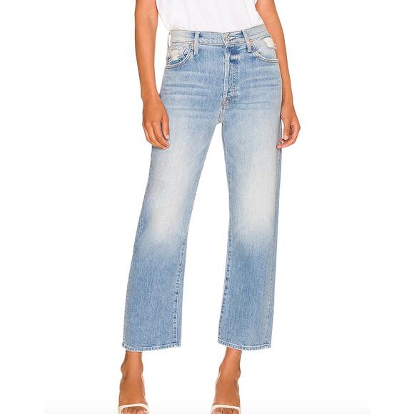 Mother Denim The Ditcher Crop in Resting Beach Face - Picture 1 of 6